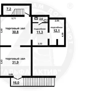 Адм-торговое  помещение,  Брест,  116, 7 кв.м.,  отдельный вход