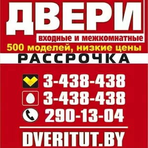 Межкомнатные и входные двери в рассрочку. 0 % переплаты!