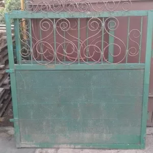 Ворота и калитка металлические,  бу.