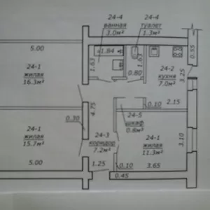 Продам 3-х комнатную квартиру в г. Мозыре