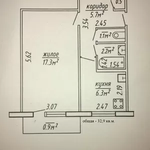 1-комнатная квартира в центре Новополоцка