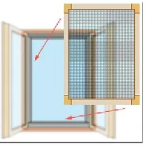 Москитные сетки на окна всех видов