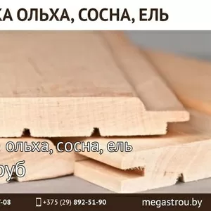 Вагонка ольха,  сосна,  ель. Недорого.