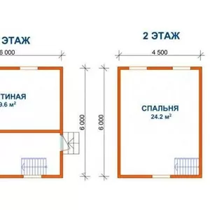 Сруб Дома люсьен доставка и установка в Солигорск и район