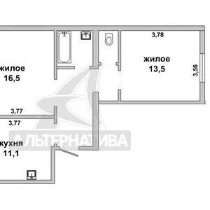 2-комнатная квартира,  г. Брест,  ул. Брестских дивизий w170293