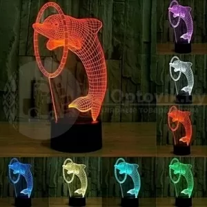 3 D Creative Desk Lamp (Настольная лампа голограмма 3Д)