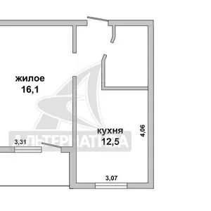 1-комнатная квартира,  г. Брест,  ул. Красногвардейская w172590