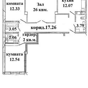 Продам 3-комнатную элитную недалеко от 