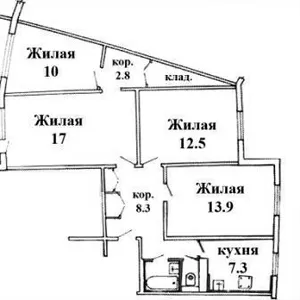 продам 4-комнатную(1070кв.м.)7 минут от метро 